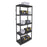 Shelving Unit 5 Tier Garage Storage Racking Plastic Black 850 x 400 x 1900mm - Image 2