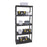 Shelving Unit 5 Tier Garage Storage Racking Plastic Black 850 x 400 x 1900mm - Image 3