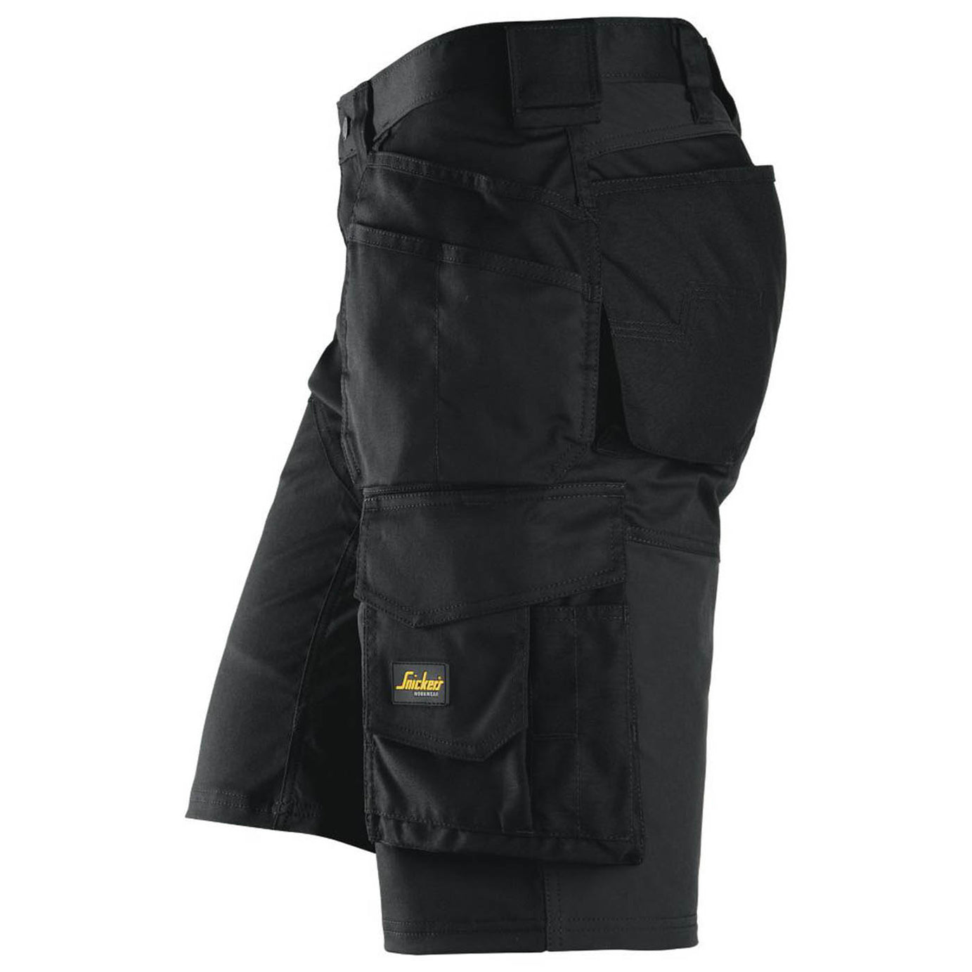 Snickers Work Shorts Mens Loose Fit Black Stretch Breathable Multi Pockets 31W - Image 4