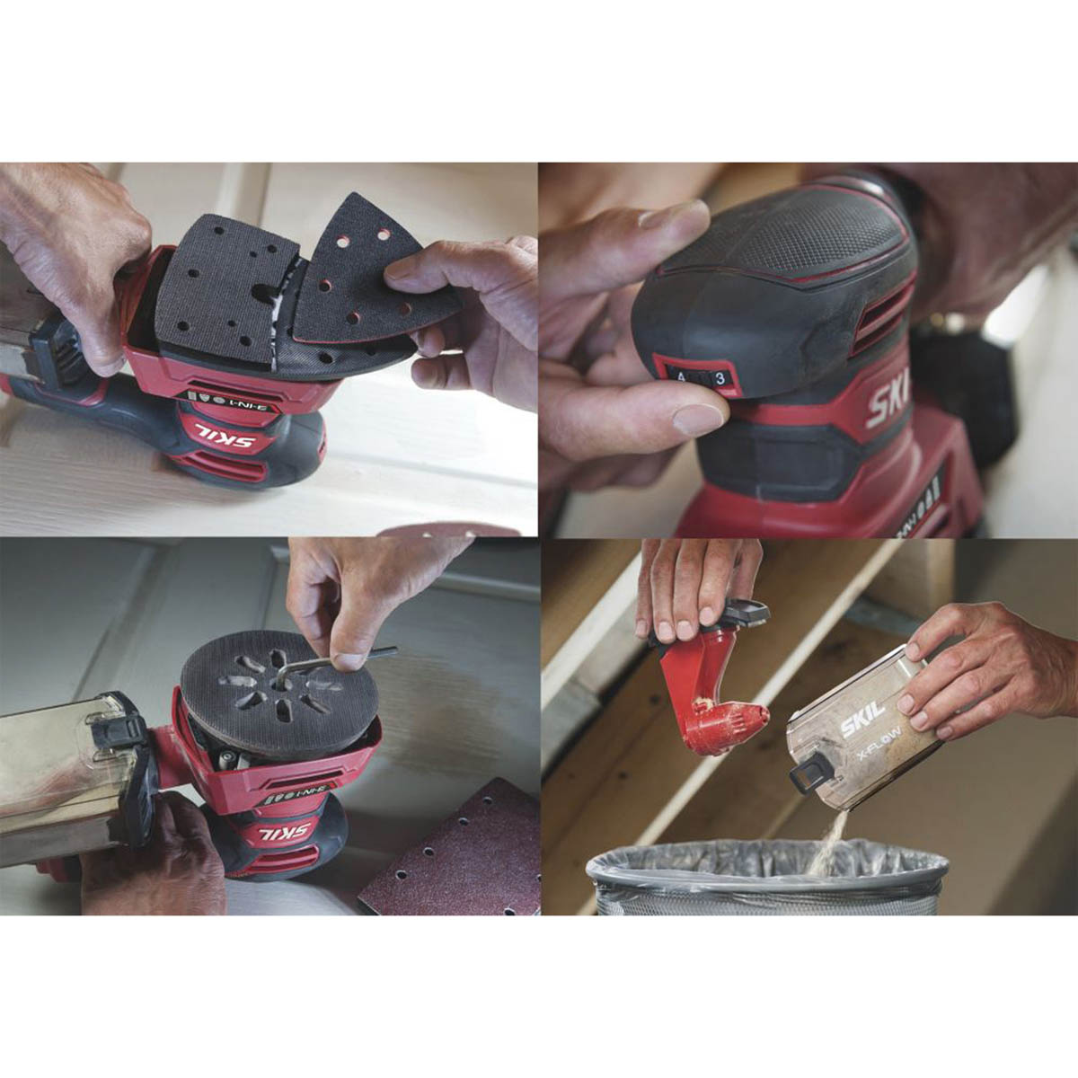 Skil Multi Sander Electric SR1U7280DA Powerful 3in1 Variable Speed Compact 250W - Image 3