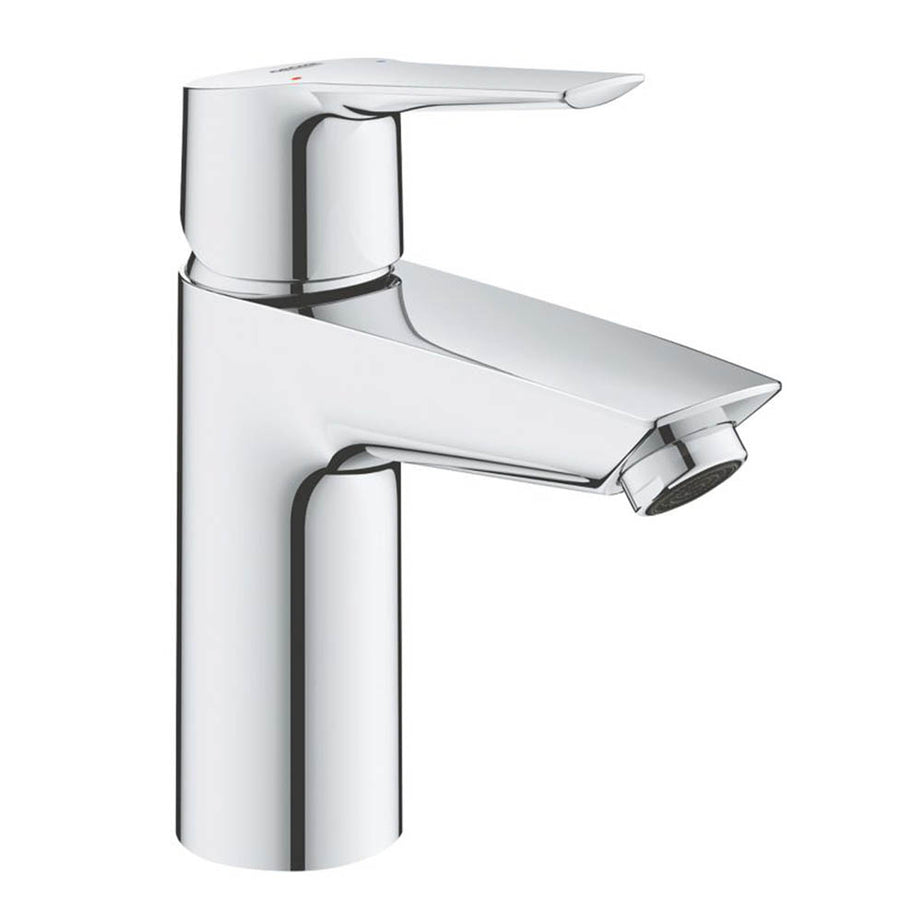 Basin Mixer Tap Mono Chrome Single Lever Contemporary Design Brass (H)165 mm - Image 1