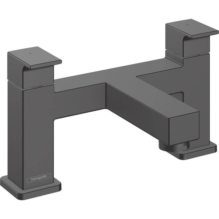 Bath Filler Tap Matt Black Deck-Mounted Double Lever Modern Quiet Operation - Image 1