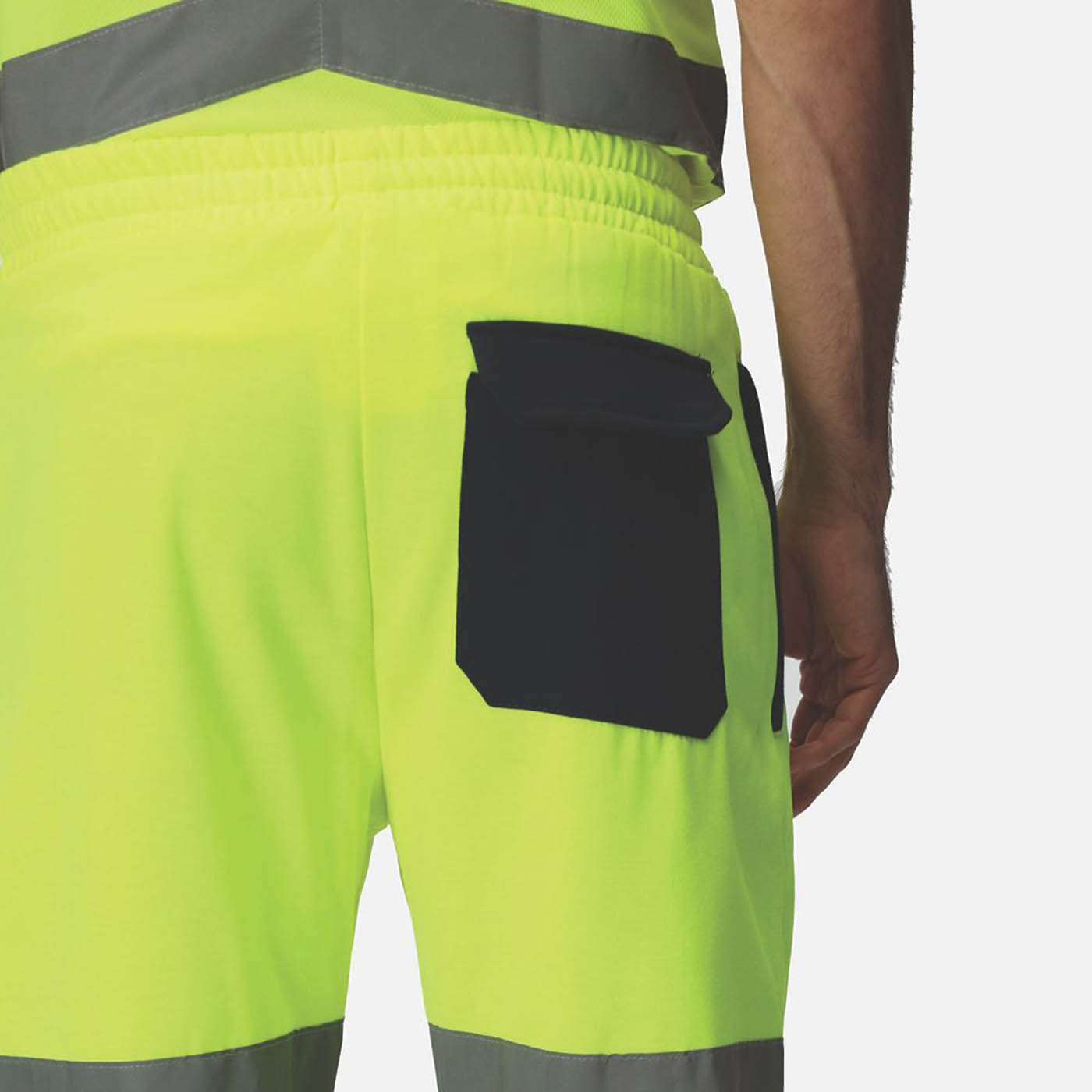 Regatta Hi-Vis Joggers Mens Regular Fit Yellow Navy Reflective X Large 35W 28L - Image 6