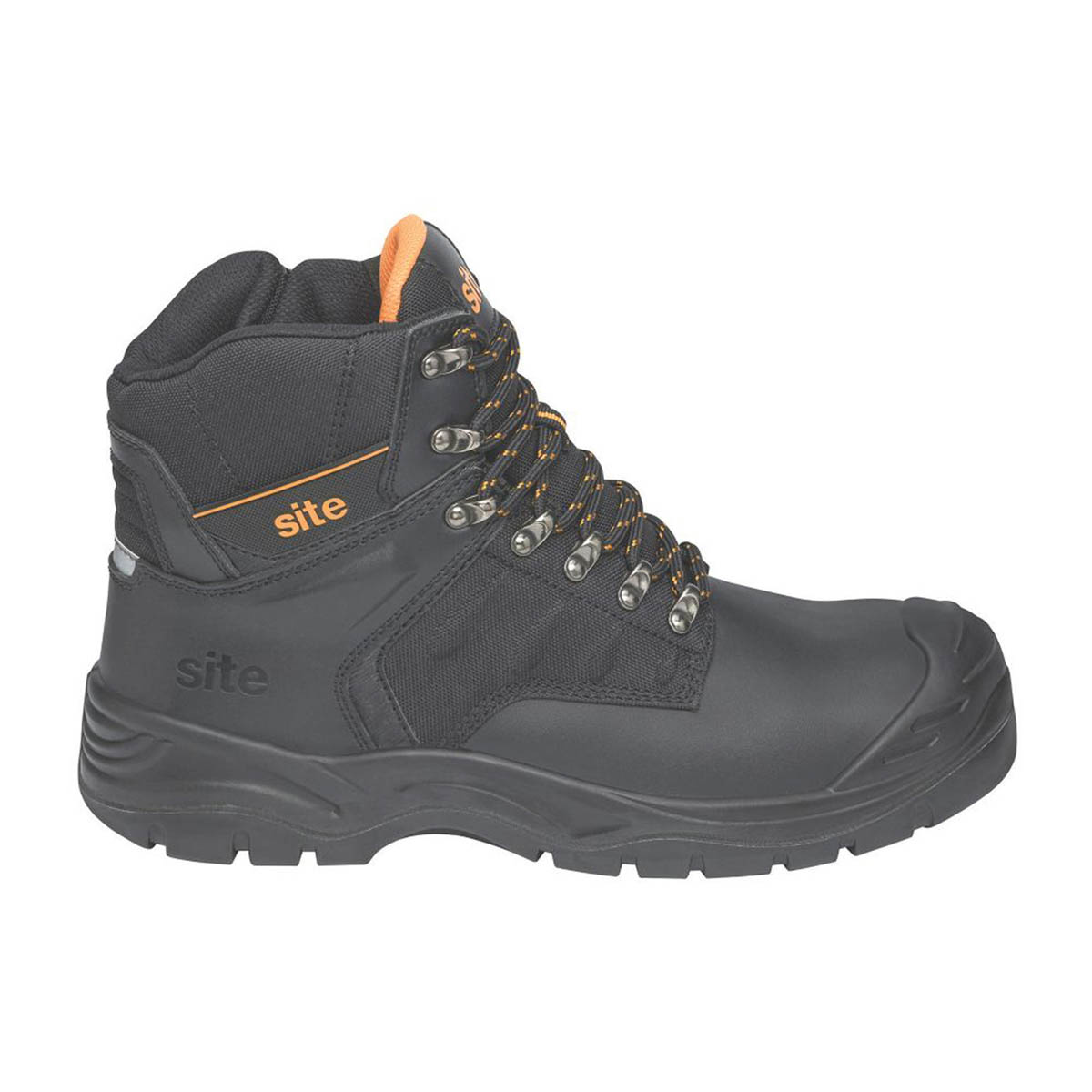 Site Mens Safety Boots Prescott Black Waterproof Steel Toe Cap Ankle Size 11 - Image 2