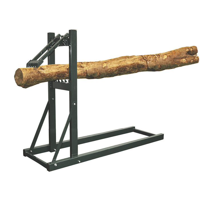 Roughneck Log Saw Horse Loggers Mate Steel 24 cm Log Capacity 380 x 900 x 1150mm - Image 4