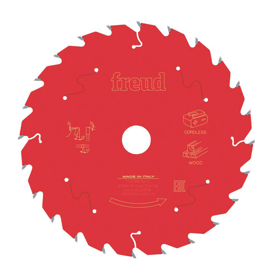 Freud  Wood Circular Saw Blade 165 x 20mm 24T - Image 1
