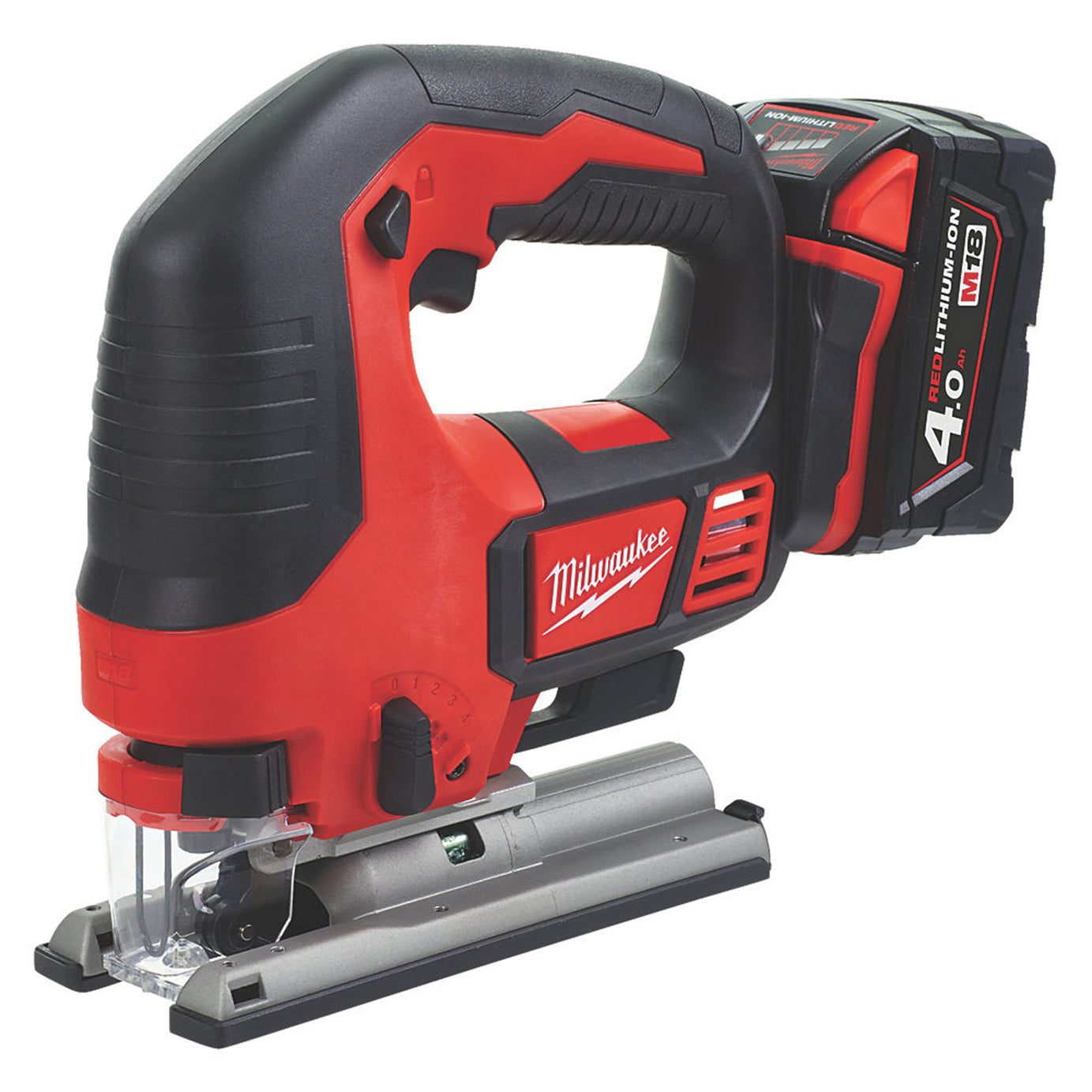 Milwauke Cordless Jigsaw M18 BJS-402C Li-Ion 4.0 Ah RedLithium Heavy Duty Box - Image 1