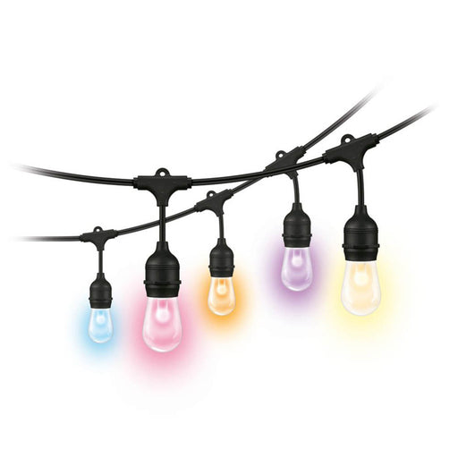 4lite Outdoor Festoon Lights WiZ 14.8m LED  12W 120lm Garden Patio - Image 1