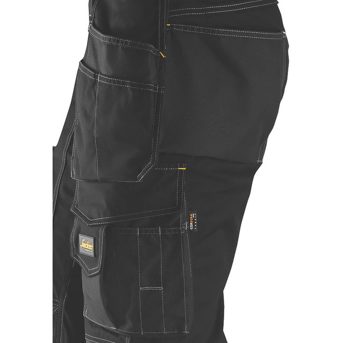 Snickers Work Trousers Mens Twisted Leg Grey Black Multi Pockets 31"W 32"L - Image 2