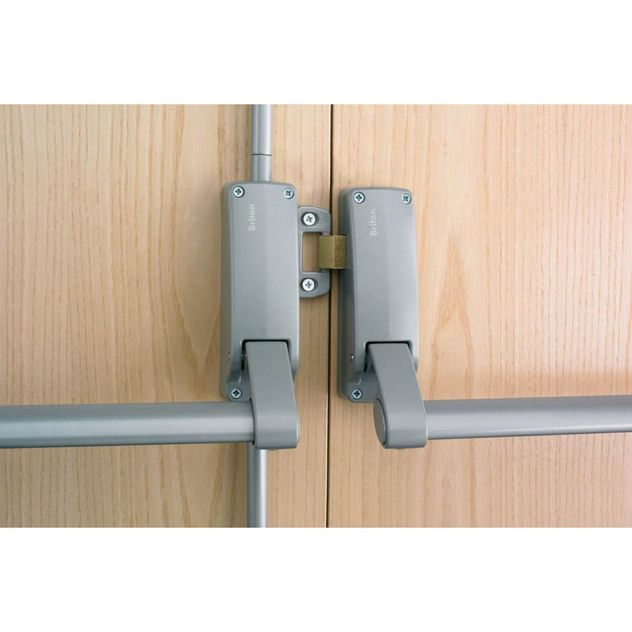 Briton Push Bar Panic Exit Double Door Supplied Non-Handed Corrosion Resistant - Image 2