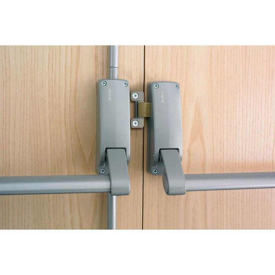 Briton Push Bar Panic Exit Double Door Supplied Non-Handed Corrosion Resistant - Image 3