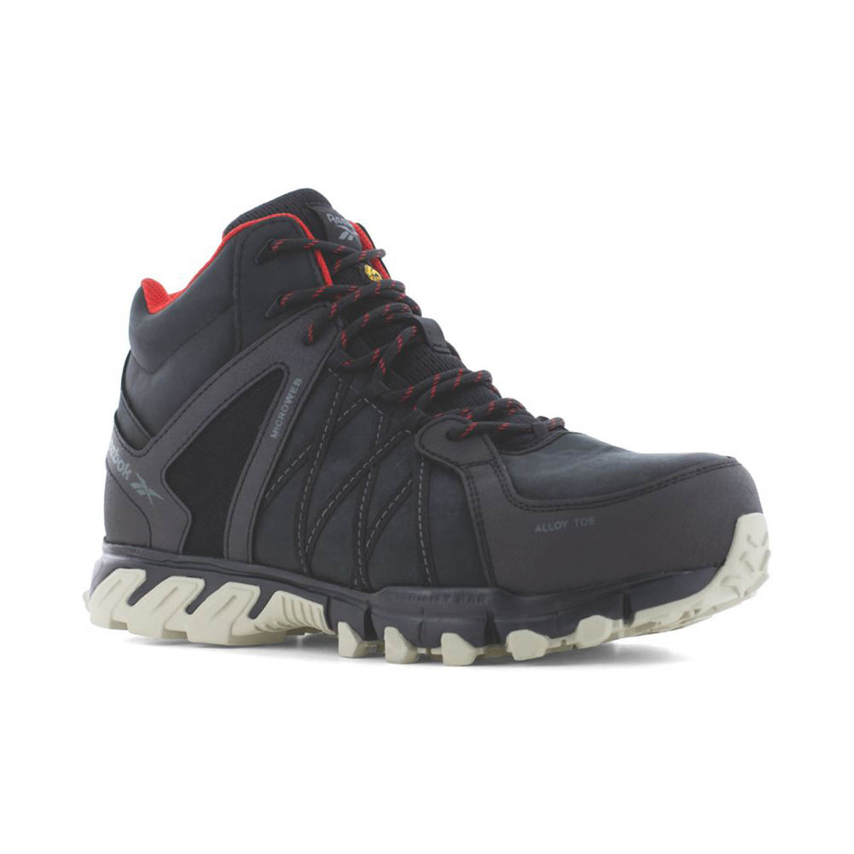 Reebok Safety Boots Mens Standard Fit Black Work Shoes Aluminium Size 10 - Image 1
