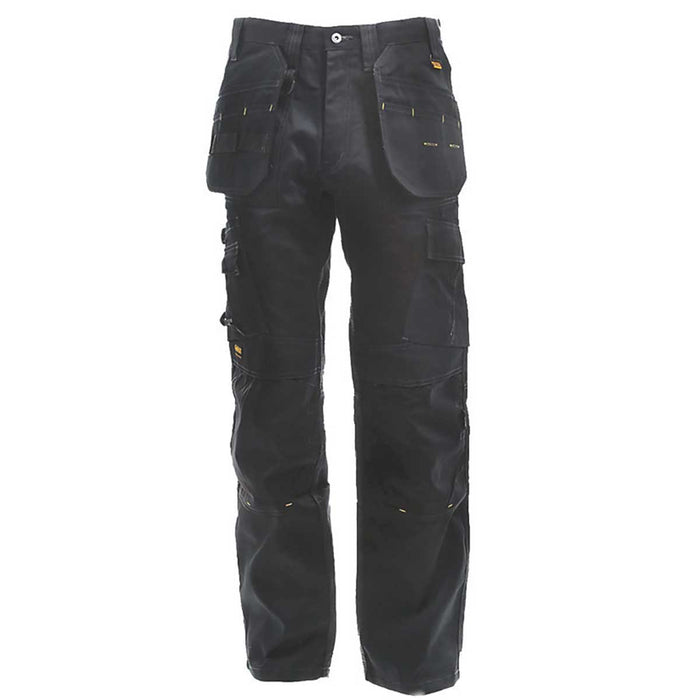 DeWalt Work Trousers Mens Regular Fit Black Multi Pockets Breathable 32"W 31"L - Image 2