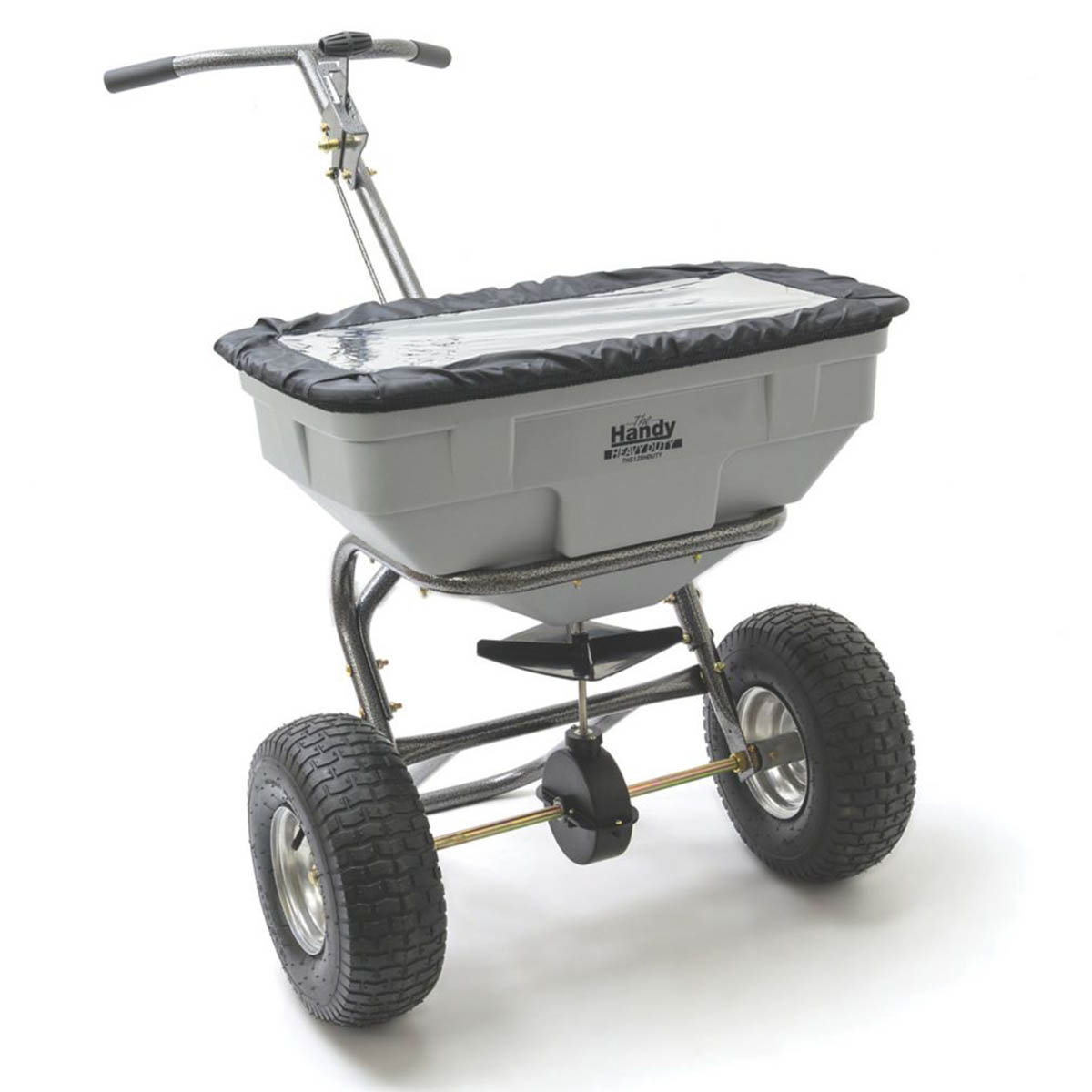 The Handy Garden Spreader Easy Build Wheeled Heavy Duty Manual Adjustable 57kg - Image 1