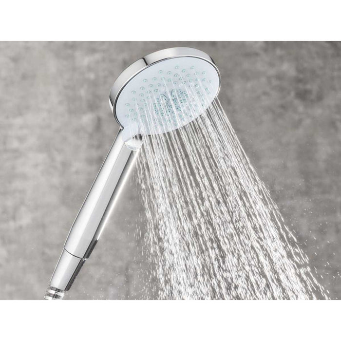 Shower Handset And Hose Round Plastic Chrome 3-Spray Patterns Contemporary - Image 4