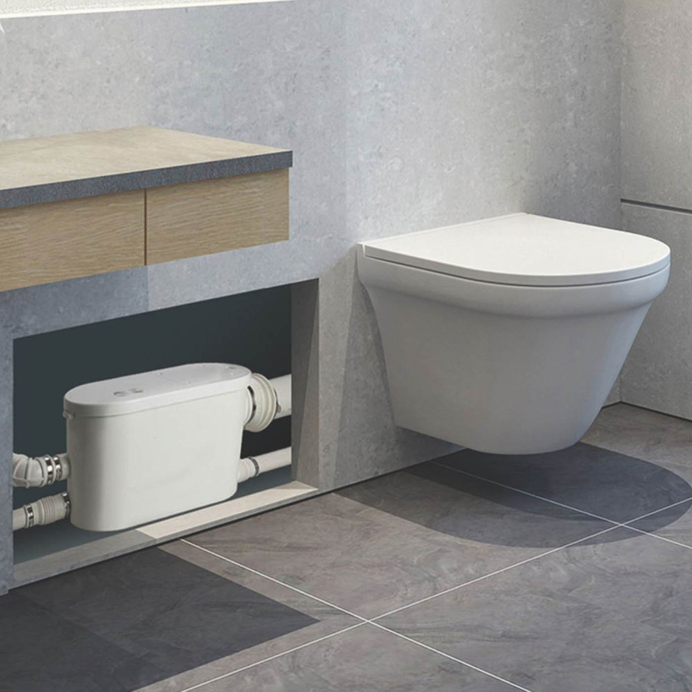 Flomasta  Macerator WC & Bathroom (Slim)  400W 220-240V - Image 5