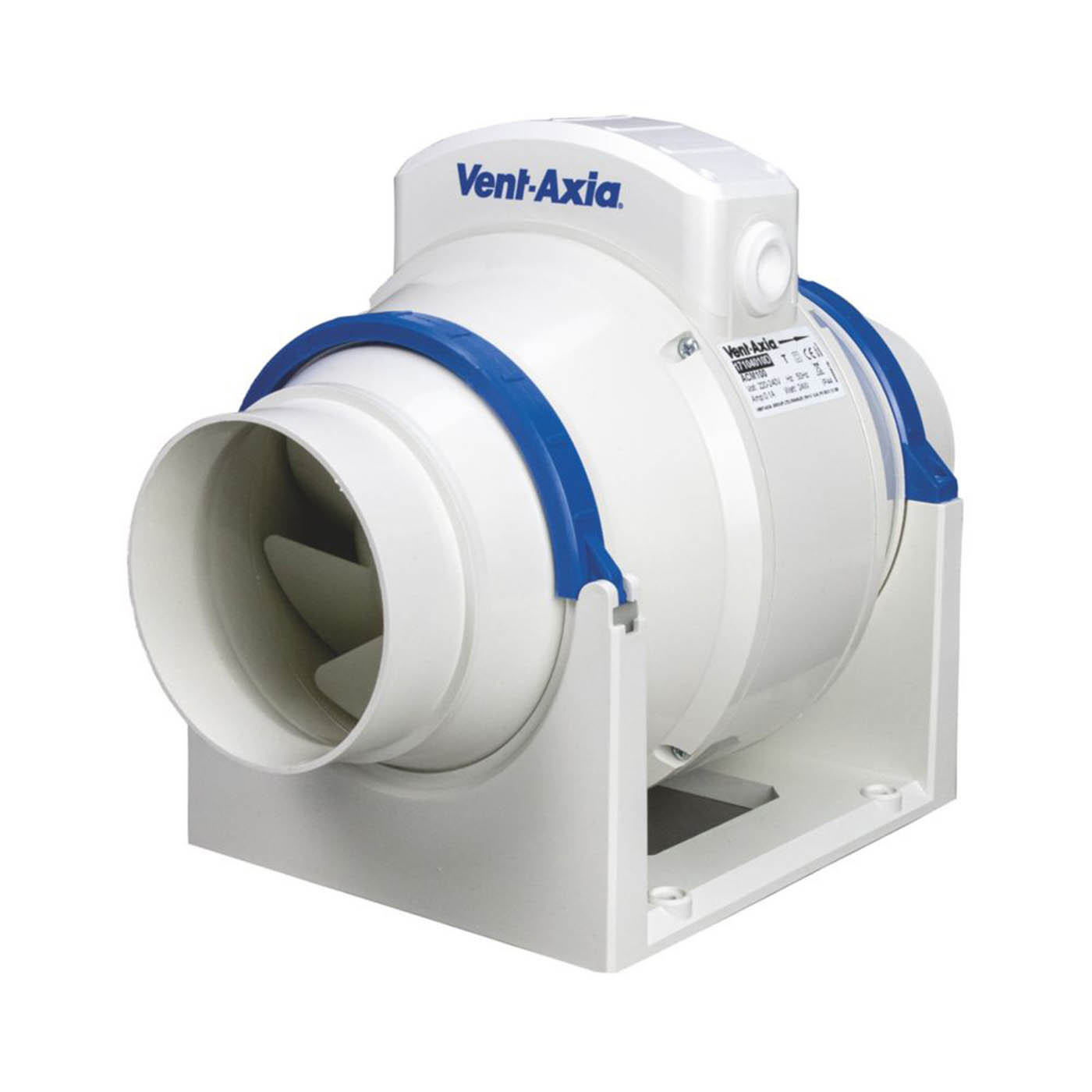 Vent-Axia Inline Extractor Fan with Timer 17106020 147mm Axial Circular 240V - Image 1