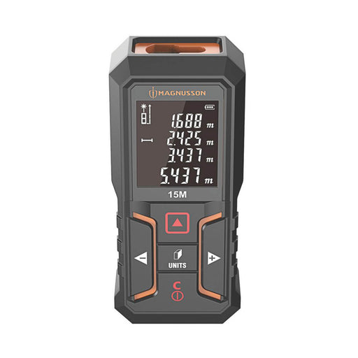 Magnusson Laser Distance Measurer Tool LCD Display Built In Battery USB Port - Image 1