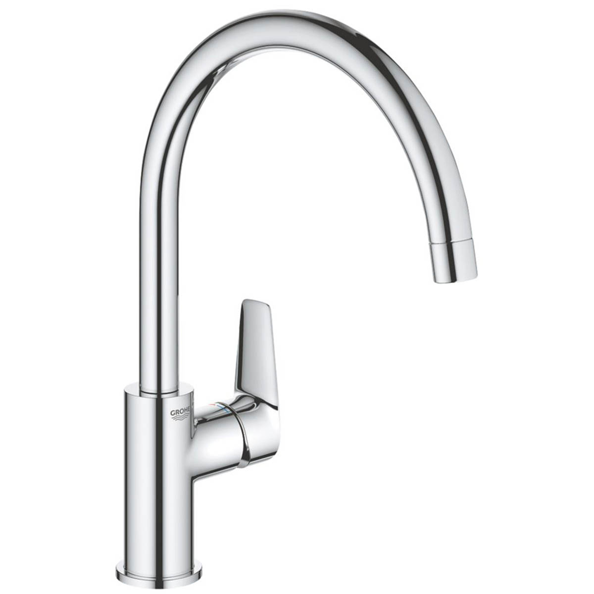 Grohe Kitchen Tap Mono Mixer Chrome Single Lever Swivel Spout Modern Faucet - Image 1