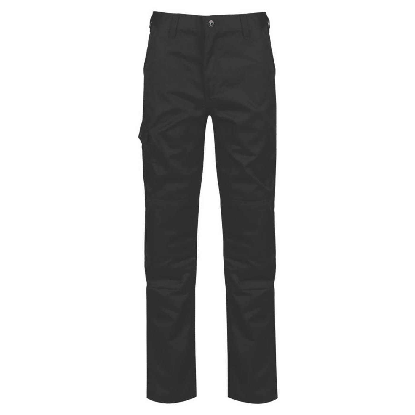 Regatta Work Trousers Mens Classic Fit Black Cargo Multi Pockets 32W 29L - Image 1