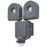 LED Floodlight Wall Light Grey Cool White 1900lm PIR Adjustable Heads Outdoor - Image 1