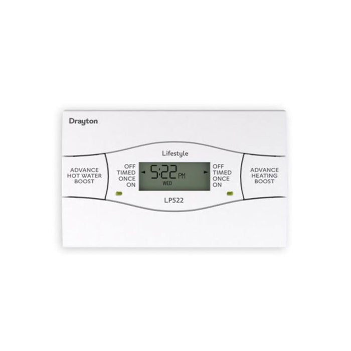 Drayton Programmer 25474BQ Room Thermostat White Plastic 2A 3 Programmes - Image 1