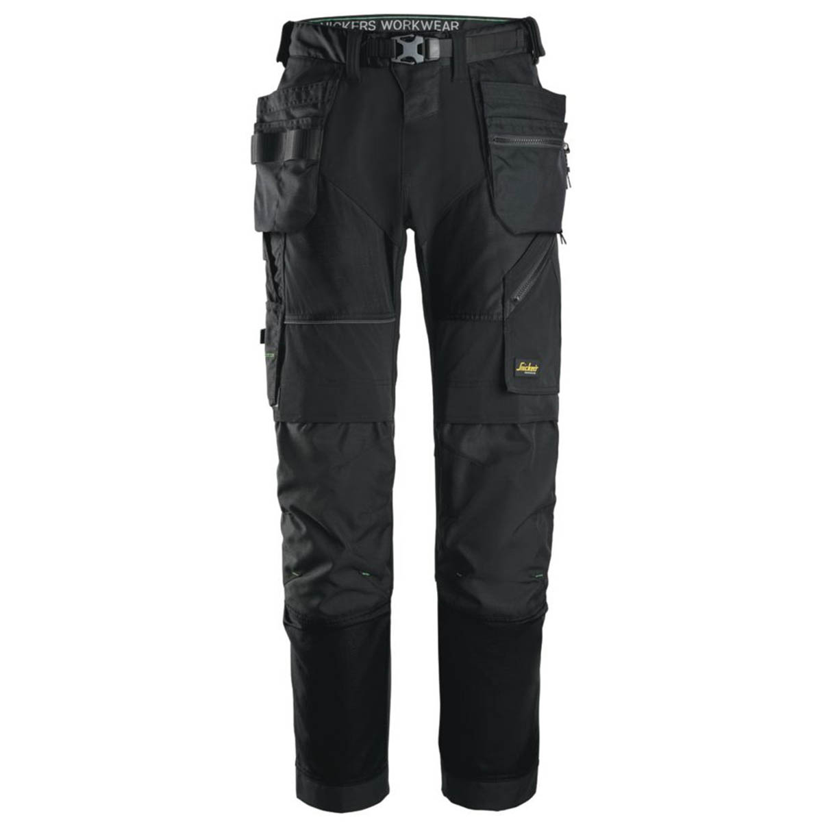 Snickers 6902 Stretch Work Trousers Black 31" W 32" L - Image 1