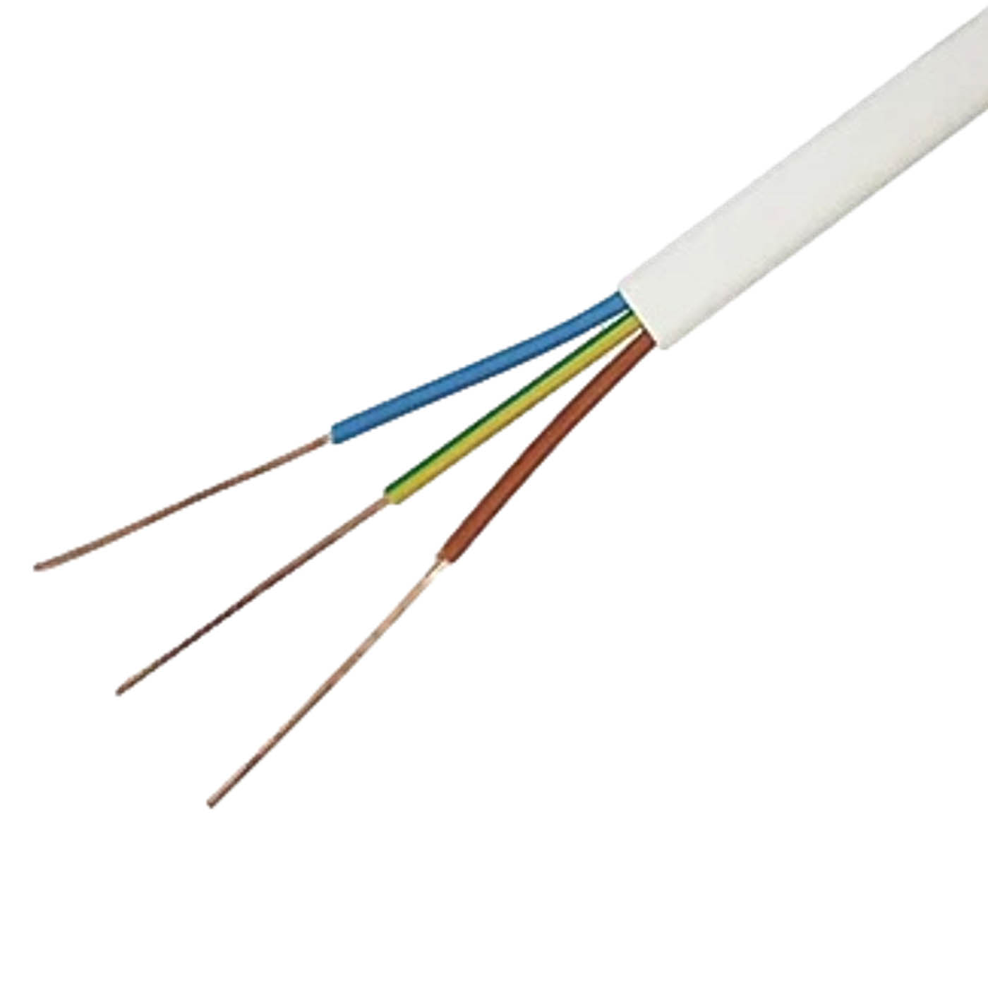Time Electrical Cable N05Z1ZH4-U 3 Core Twin And Earth Flat Indoor Drum 25m - Image 1