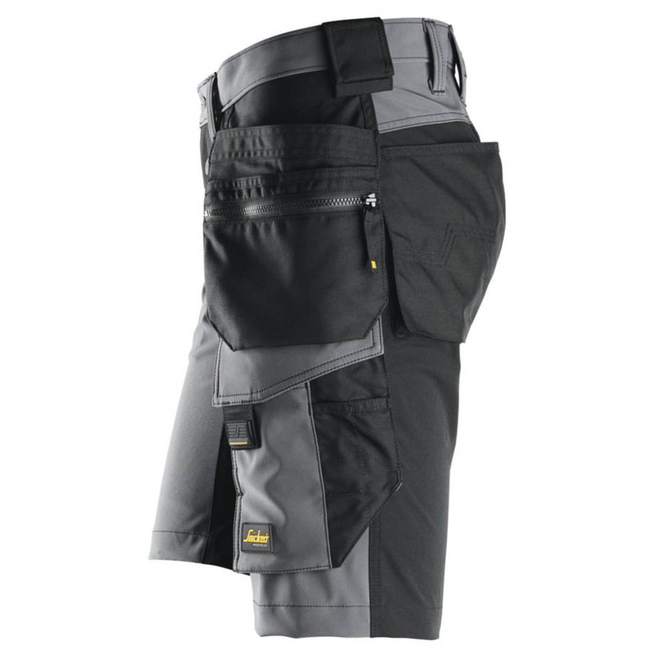 Snickers 6175 Stretch Work Shorts Steel Grey / Black 35" W - Image 5