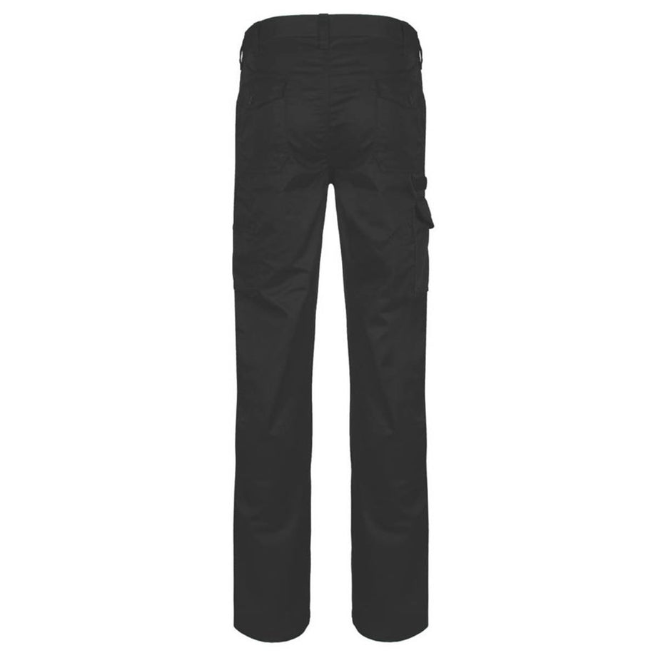 Regatta Mens Work Trousers Cargo 6 Pockets Black Water Repellent 38" W 29" L - Image 2