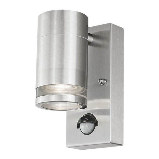 Outdoor Wall Light PIR Motion Sensor Stainless Steel Modern Up Down 2 Pack - Image 1