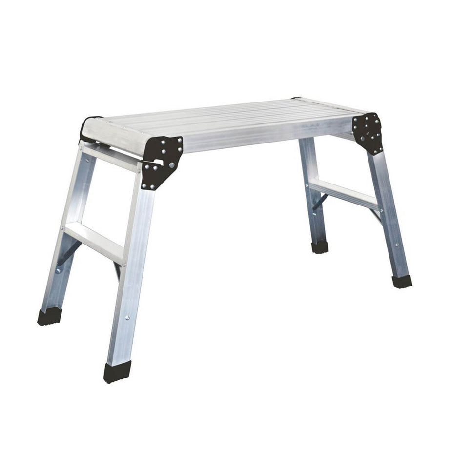 Magnusson Work Platform Folding Aluminium Step Work Ladder Lightweight 50x60cm - Image 1