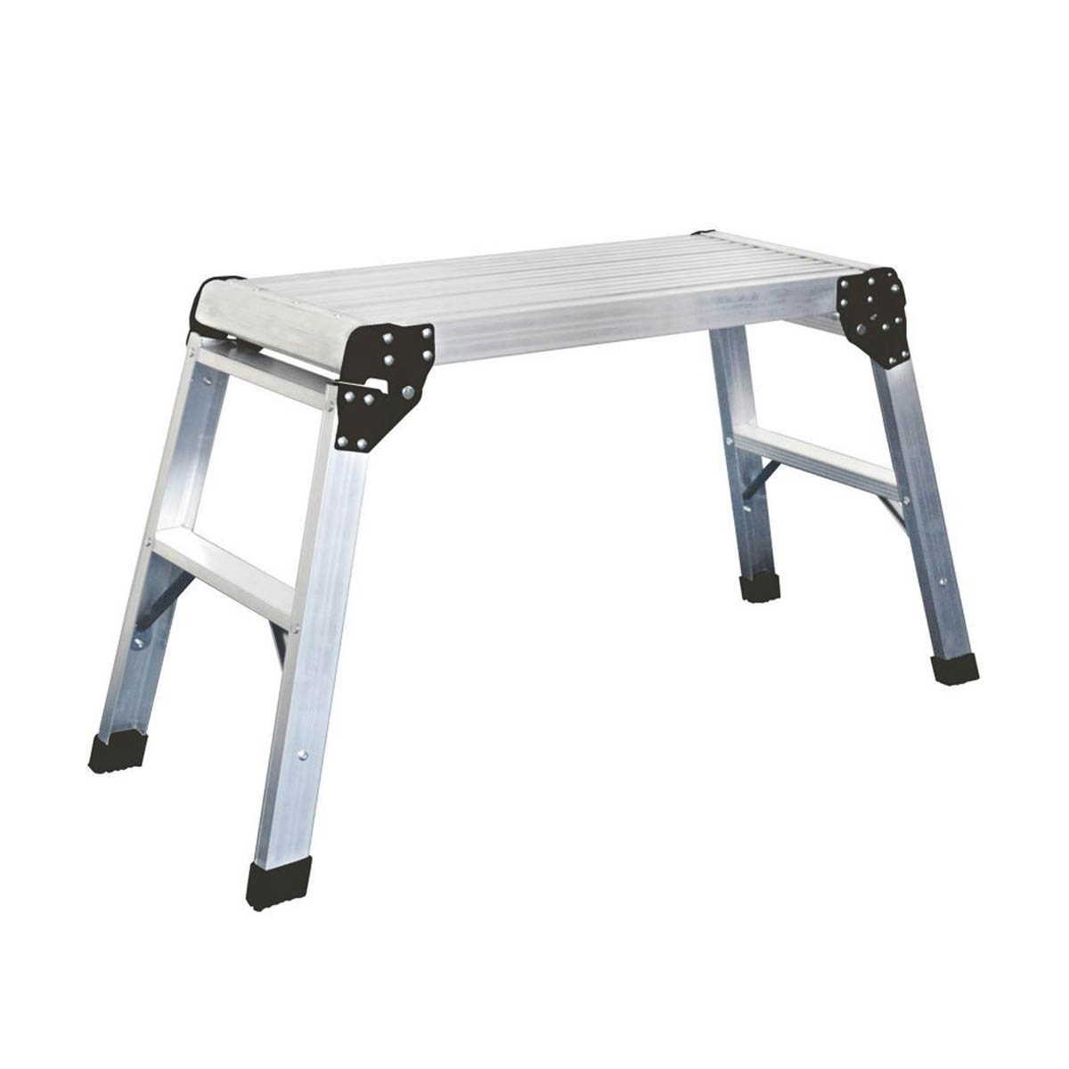 Magnusson Work Platform Folding Aluminium Step Work Ladder Lightweight 50x60cm - Image 1