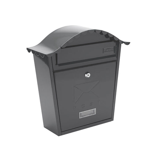 Post Mail Box Steel Classic Secure Lockable 2 Key Weather-Resistant Anthracite - Image 1