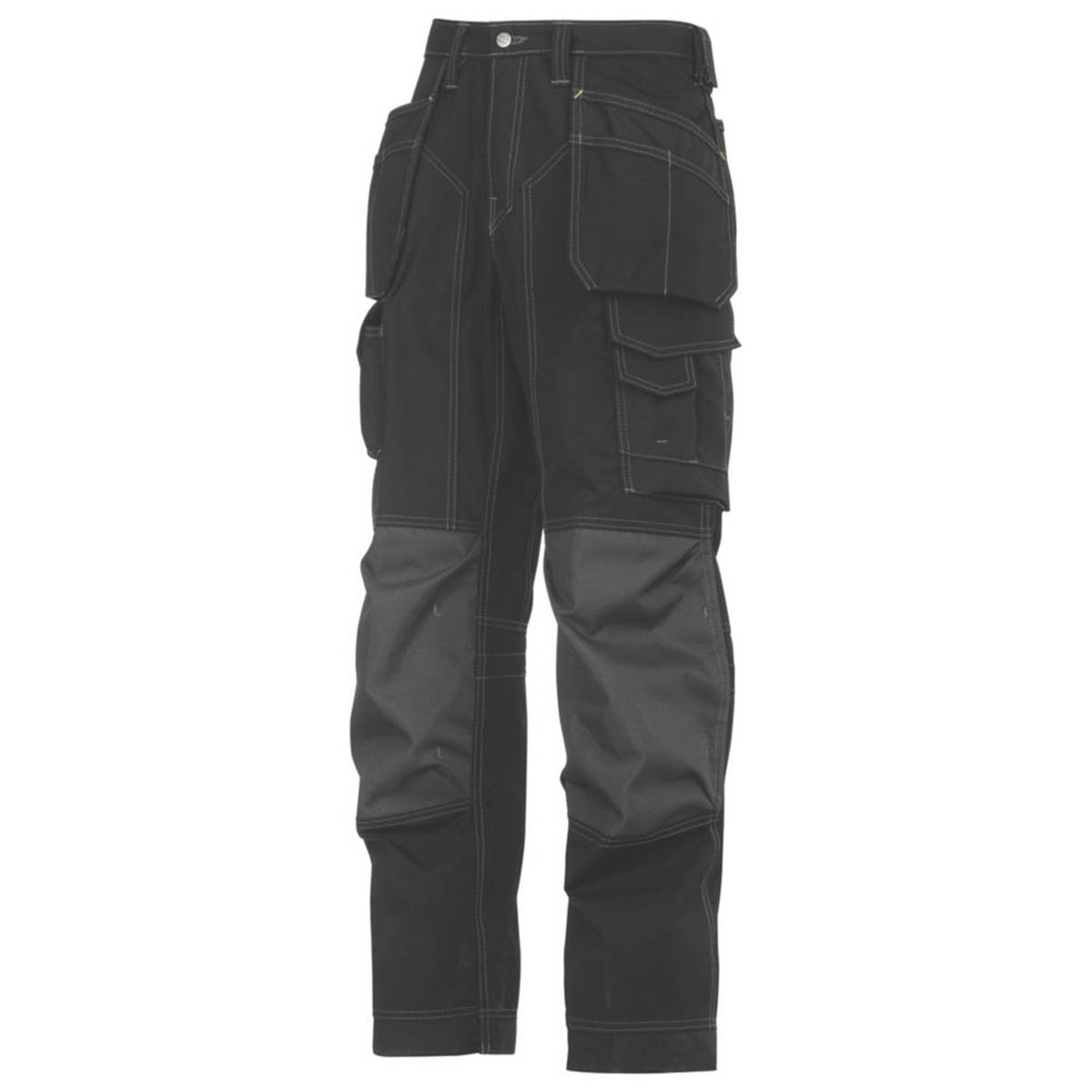 Snickers Work Trousers Mens Twisted Leg Grey Black Multi Pockets 38"W 32"L - Image 1