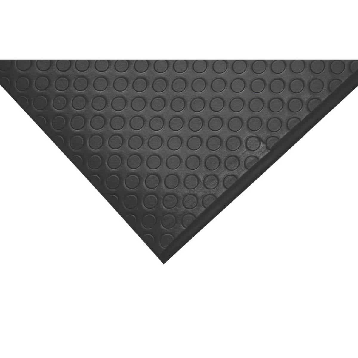 COBA Europe Floor Mat Workplace Foam Black Anti-Fatigue Dot Pattern 0.9 x 0.6m - Image 1
