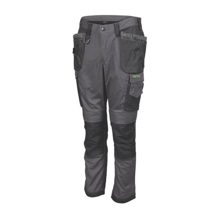 Apache Sudbury Work Trousers Grey/Black 38" W 31" L - Image 3