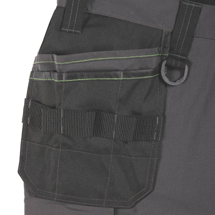 Apache Sudbury Work Trousers Grey/Black 32" W 31" L - Image 4