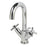 Bathroom Basin Mixer Tap Mono With Pop-Up Waste Chrome Brass Cross Head Modern - Image 1