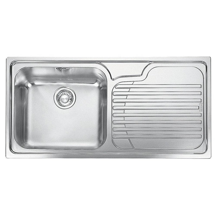 Kitchen Sink Inset Stainless Steel 1 Bowl 1 Tap Hole Waste Drainer Rectangular - Image 2