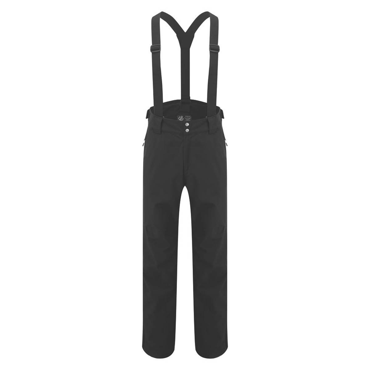Mens Ski Bib Trousers Pants Waterproof Durable Stretch Black X Large 34" W 31" L - Image 1