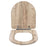 Croydex Toilet Seat Natural Wooden Soft Close Quick Release Bathroom Adjustable - Image 3