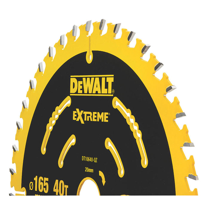 DeWalt Circular Saw Blade DT10640-QZ Extreme 2nd Fix 165 mm Cross Cut Wood - Image 5