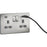 Switched Wall Socket Screwless 2 Gang USB A+C 20W Brushed Chrome Flat Profile - Image 5