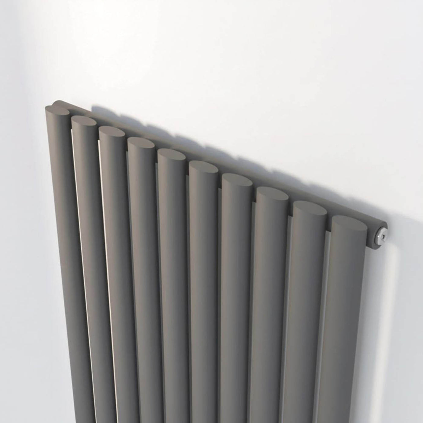 Flomasta Designer Radiator Anthracite Vertical Steel Modern (H)180x(W)60cm - Image 4