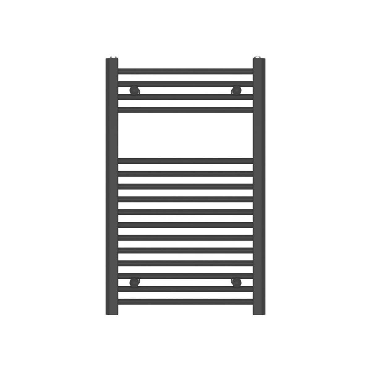 Bathroom Towel Radiator Rail Heater Warmer Flat 80 x 50cm Matt Black 1239BTU - Image 2