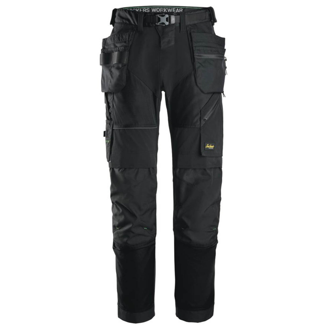 Snickers 6902 Stretch Work Trousers Black 38" W 32" L - Image 1
