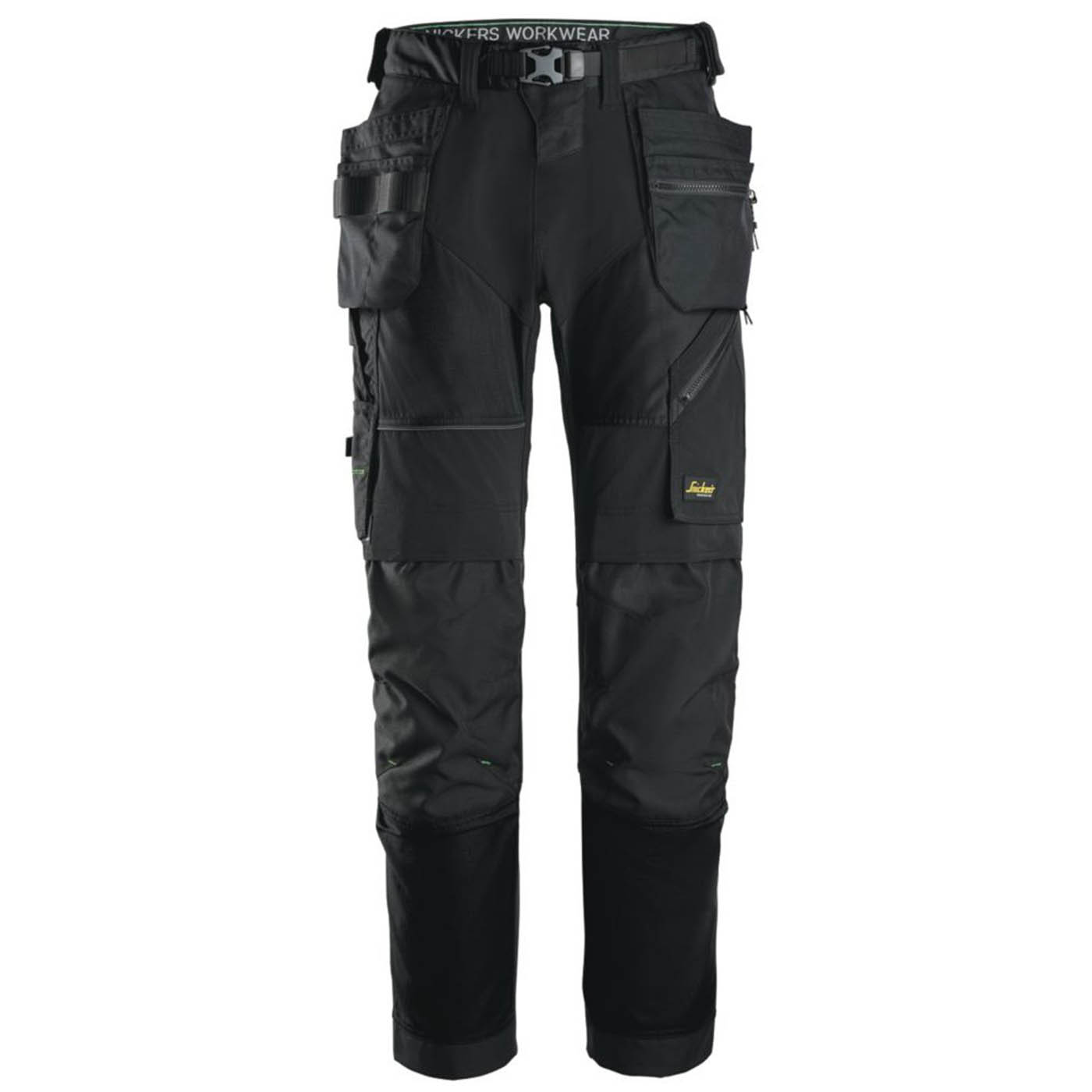 Snickers 6902 Stretch Work Trousers Black 38" W 32" L - Image 1