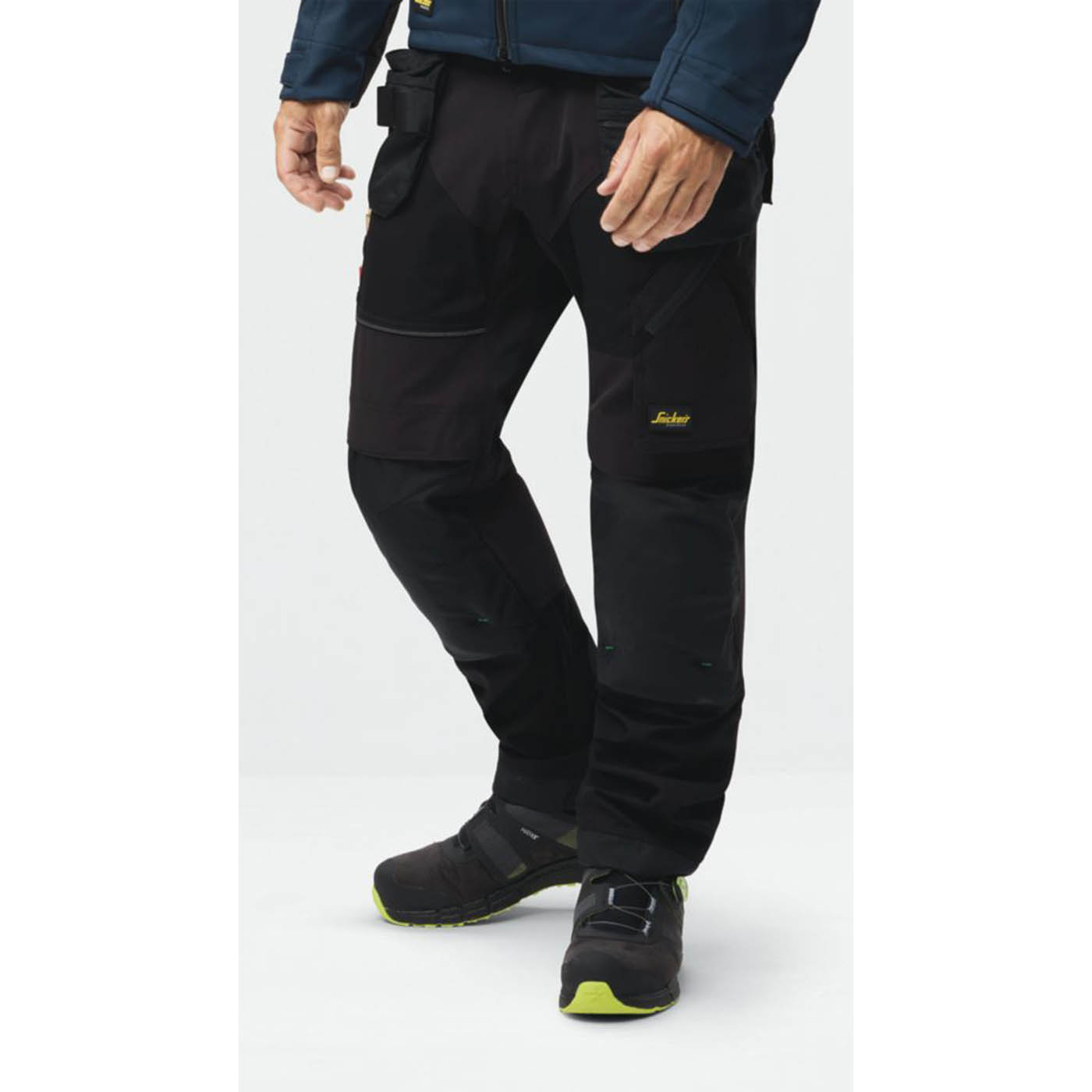 Snickers 6902 Stretch Work Trousers Black 38" W 32" L - Image 3