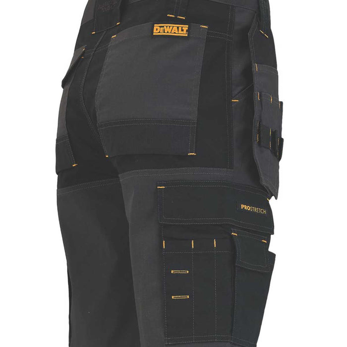 DeWalt Work Shorts Mens Slim Fit Grey Black Multi Pockets Cargo Breathable 32"W - Image 4